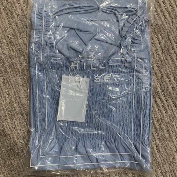 Hill House Home Athena Nap Dress Light Blue Glitter Check - Picture 5 of 6